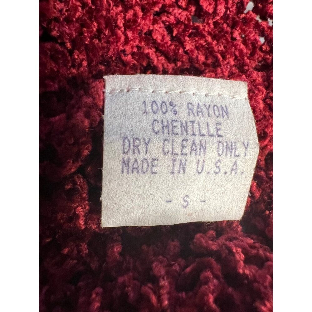 Knit Ware Elements Sweater Red Detail Knit Oversized USA Goth Chic SMALL - Picture 11 of 11